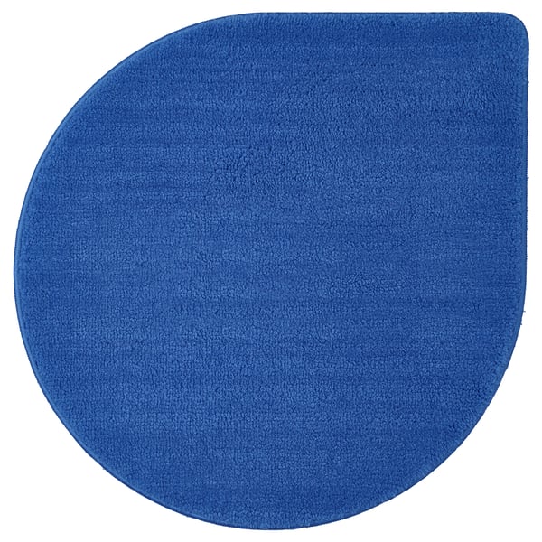 BERGVATTNET Bathroom rug, blue, 60x60 cm