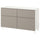 BESTÅ storage combination w doors/drawers, white Hammarsmed/Stubbarp/beige, 120x42x74 cm