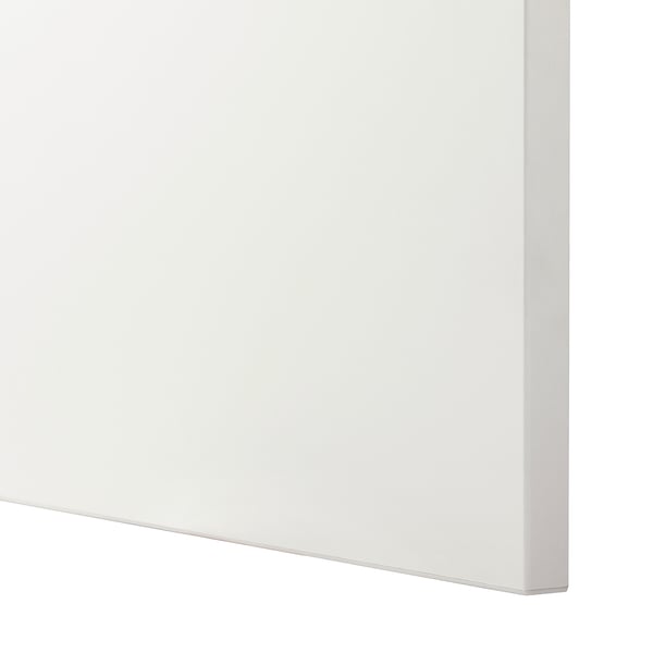 BESTÅ storage combination w doors/drawers, white/Lappviken/Stubbarp white clear glass, 120x42x213 cm