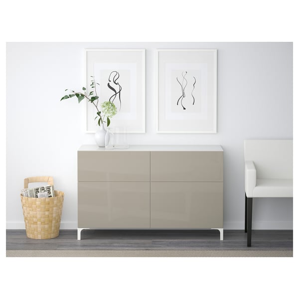 BESTÅ - Combination + doors/drawers , 120x40x74 cm