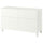 BESTÅ storage combination w doors/drawers, Förvaltare white/Stubbarp white, 120x42x74 cm
