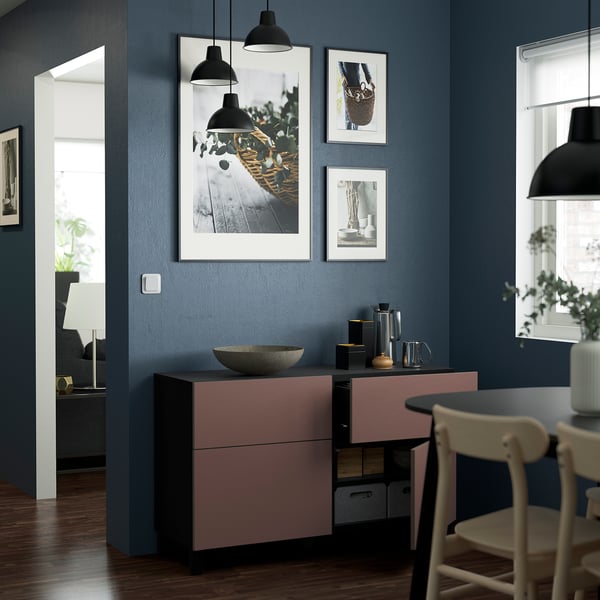 BESTÅ - Combination + doors/drawers , 120x42x74 cm