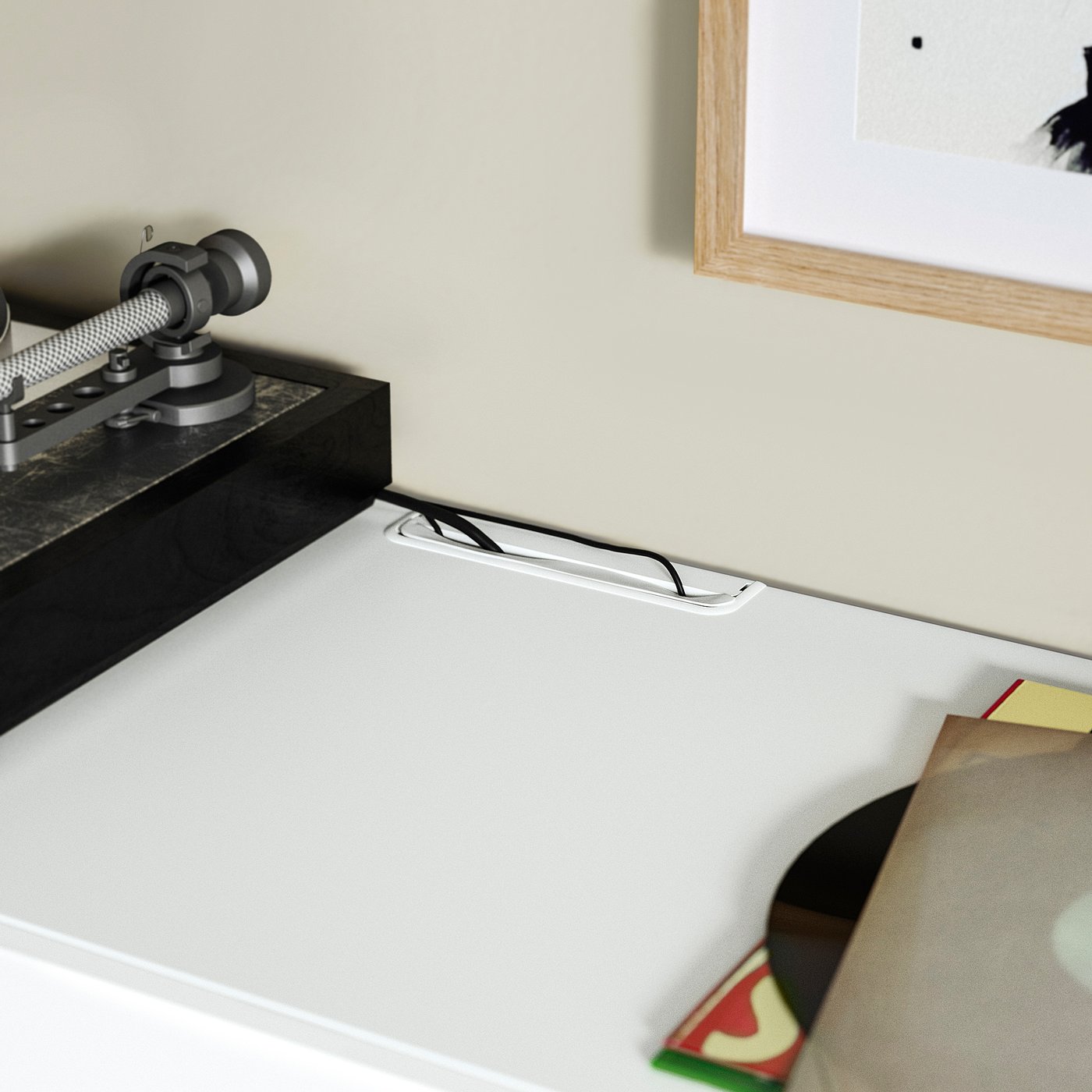 BESTÅ media storage combination, white/Lappviken white, 360x231x42 cm