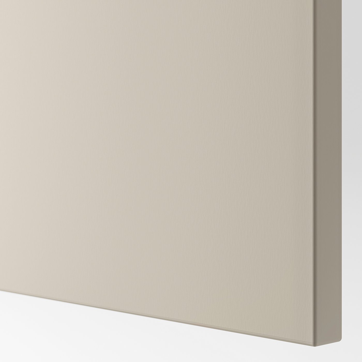 BESTÅ storage combination w glass doors, white Lappviken/light grey-beige clear glass, 60x42x193 cm