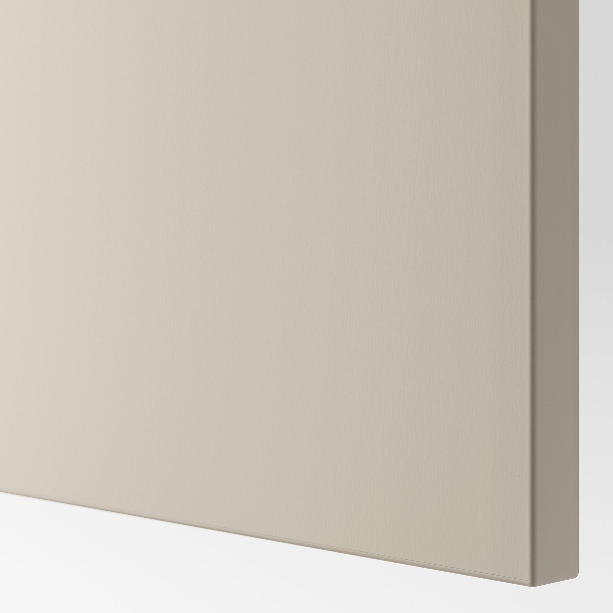 BESTÅ storage combination w glass doors, white Lappviken/light grey-beige clear glass, 60x42x193 cm