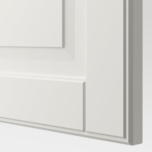 BESTÅ storage combination w glass doors, white Smeviken/Ostvik white clear glass, 120x42x202 cm