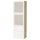 BESTÅ storage combination w glass doors, white stained oak effect/Selsviken high-gloss/white frosted glass, 51x193x32.5 cm