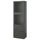 BESTÅ storage combination w glass doors, dark grey Lappviken/Fällsvik anthracite, 60x42x193 cm