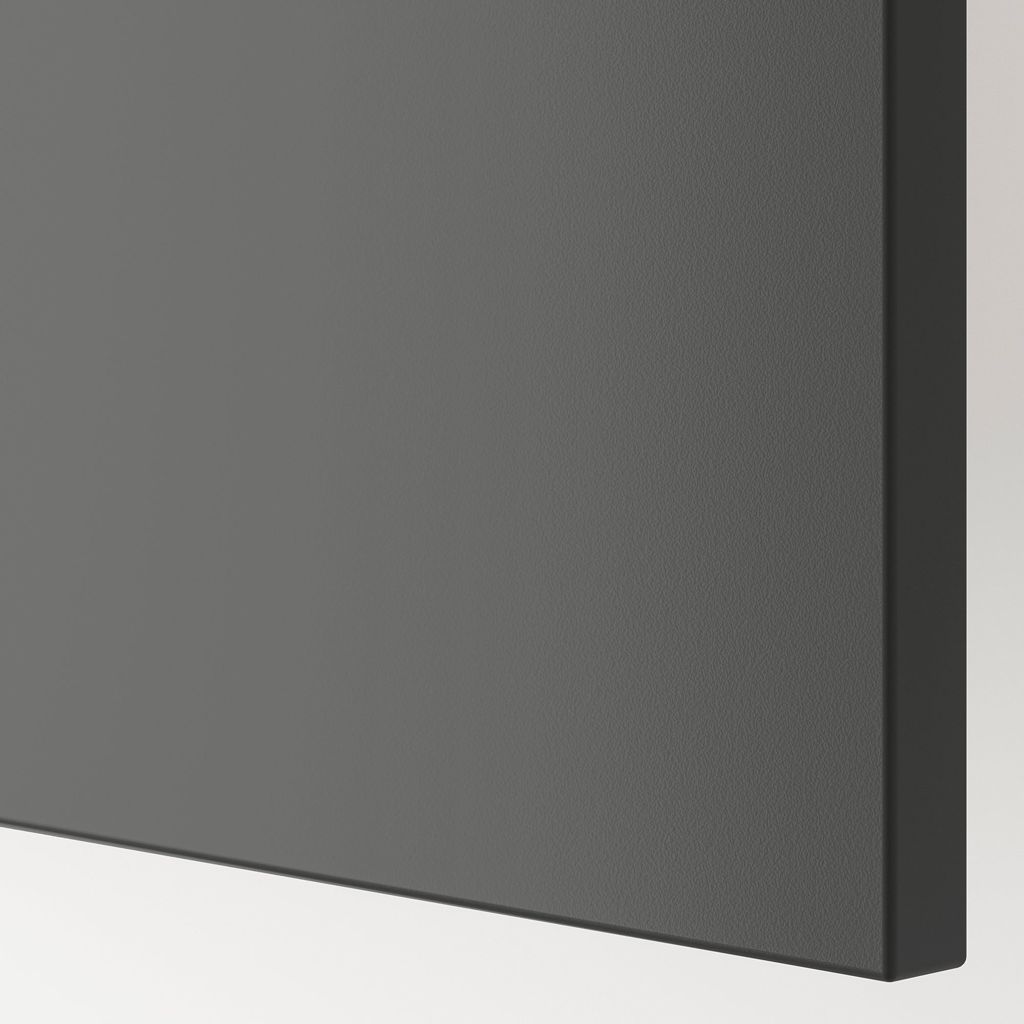 BESTÅ storage combination w glass doors, dark grey Lappviken/Sindvik dark grey, 60x42x193 cm
