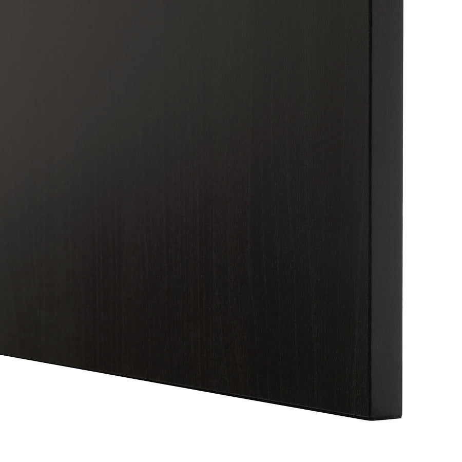 BESTÅ storage combination w glass doors, black-brown/Lappviken black-brown clear glass, 60x42x193 cm