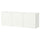 BESTÅ wall-mounted cabinet combination, white Förvaltare/white high-gloss white, 180x42x65 cm