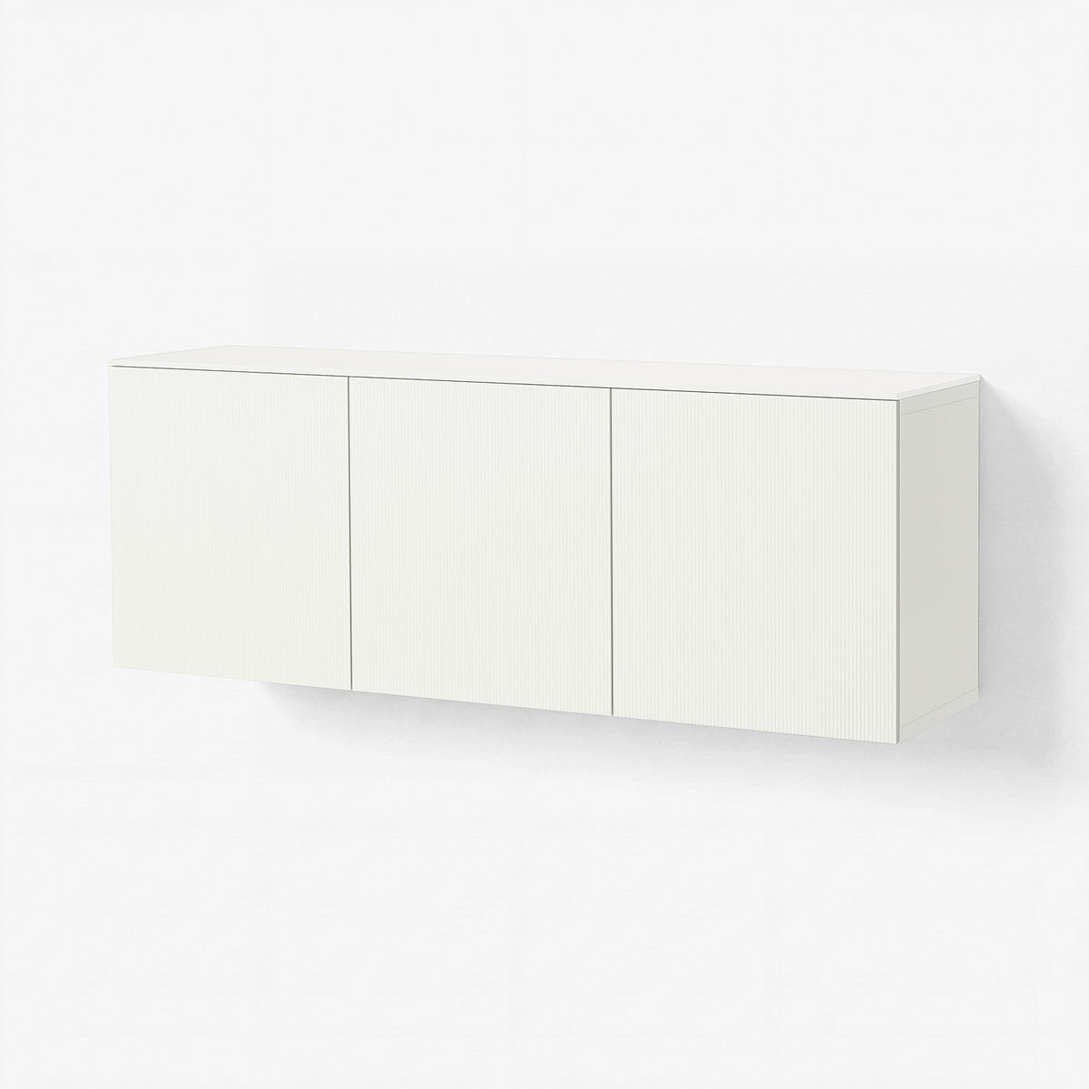 BESTÅ wall-mounted cabinet combination, white Förvaltare/white high-gloss white, 180x42x65 cm