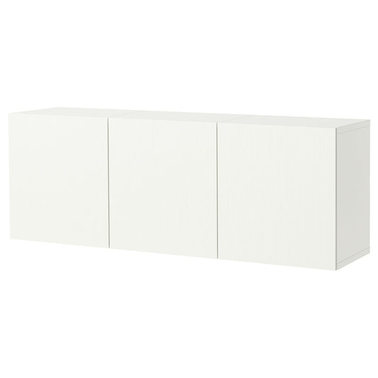 BESTÅ wall-mounted cabinet combination, white/Förvaltare white, 180x64x42 cm