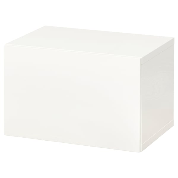 BESTÅ wall-mounted cabinet combination, white/Lappviken white, 60x42x38 cm