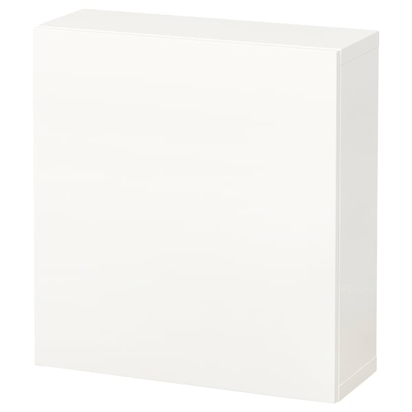 BESTÅ - Wall-mounted cabinet combination, white/Lappviken white, 60x22x64 cm