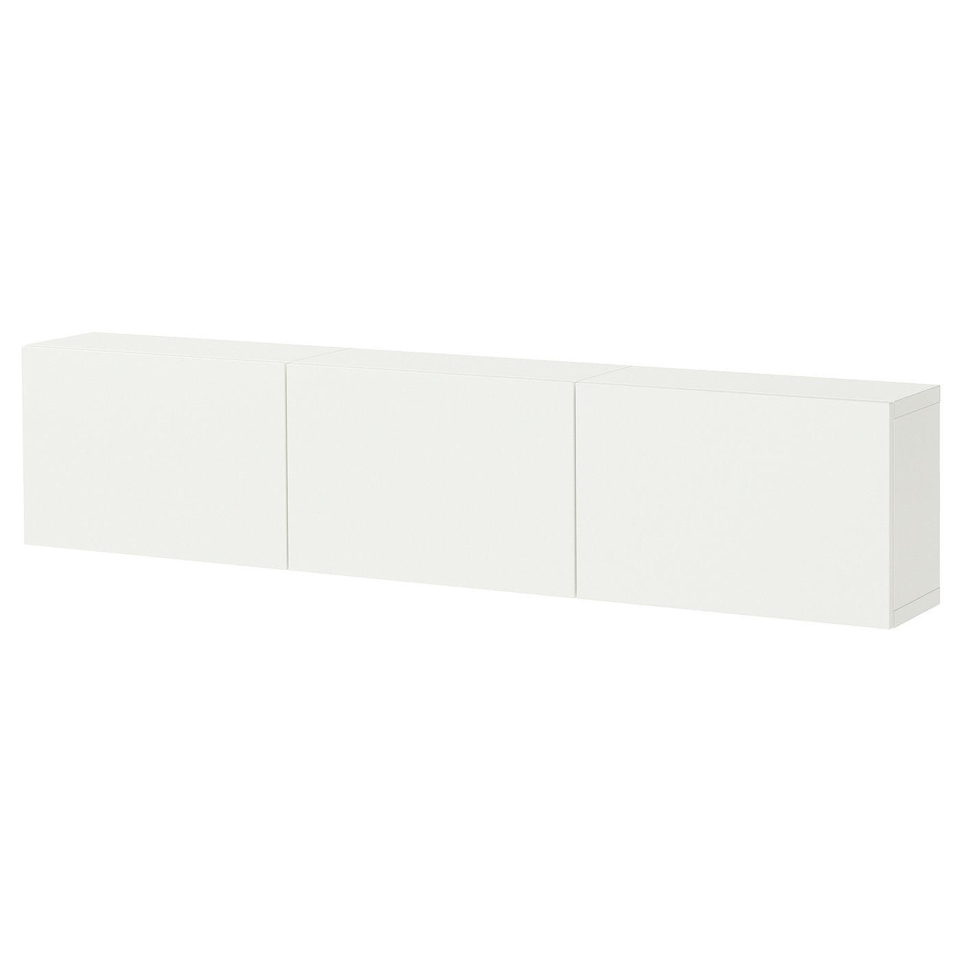 BESTÅ wall-mounted cabinet combination, white/Lappviken white, 180x22x38 cm