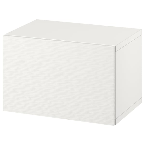 BESTÅ - BESTÅ Wall-mounted cabinet combination, white/Laxviken, 60x42x38 cm