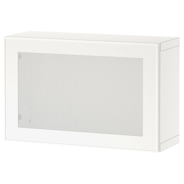 BESTÅ wall-mounted cabinet combination, white/Mörtviken white, 60x22x38 cm