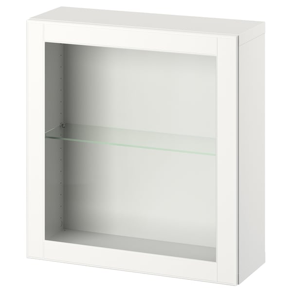 BESTÅ wall-mounted cabinet combination, white/Ostvik white, 60x22x64 cm