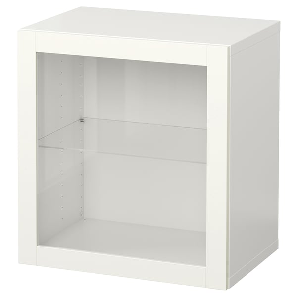 BESTÅ - BESTÅ Wall-mounted cabinet combination, white/Sindvik white, 60x42x64 cm