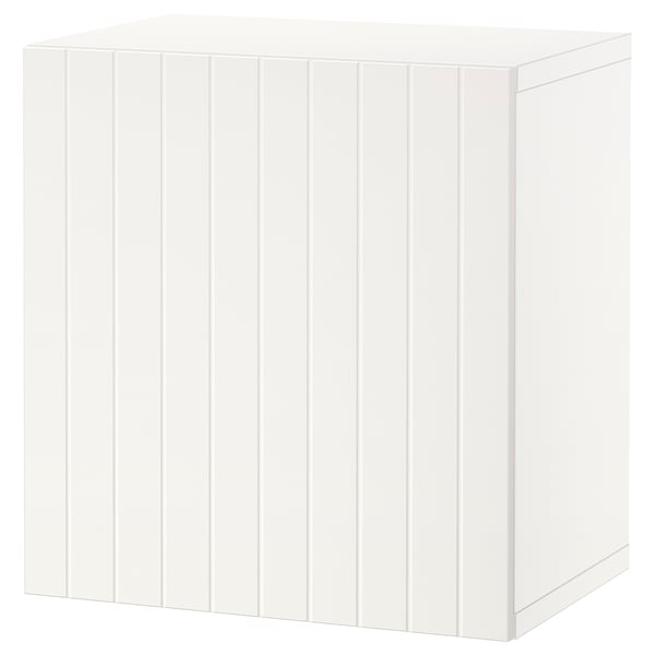 BESTÅ wall-mounted cabinet combination, white/Sutterviken white, 60x42x64 cm