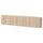 BESTÅ wall-mounted cabinet combination, white stained oak effect/Lappviken white stained oak effect, 180x22x38 cm