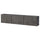 BESTÅ wall-mounted cabinet combination, black-brown Kallviken/dark grey concrete effect, 180x22x38 cm