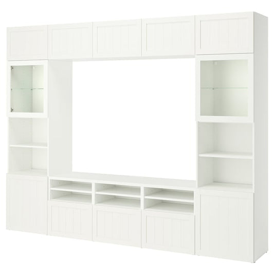 BESTÅ TV storage combination/glass doors
