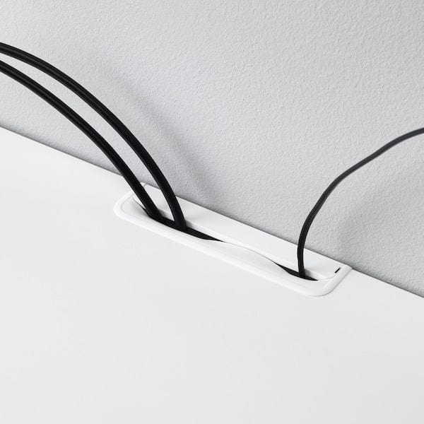 Ikea BESTÅ - TV storage combination/glass doors, white/Selsviken high-gloss/white frosted glass, 180x42x192 cm