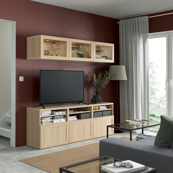 BESTÅ - TV/Glass combination , 180x42x192 cm