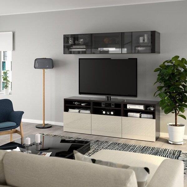 Ikea BESTÅ - TV/Glass combination , 180x42x192 cm