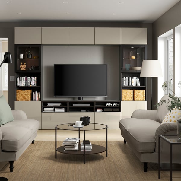 BESTÅ - TV/Glass combination , 300x42x231 cm