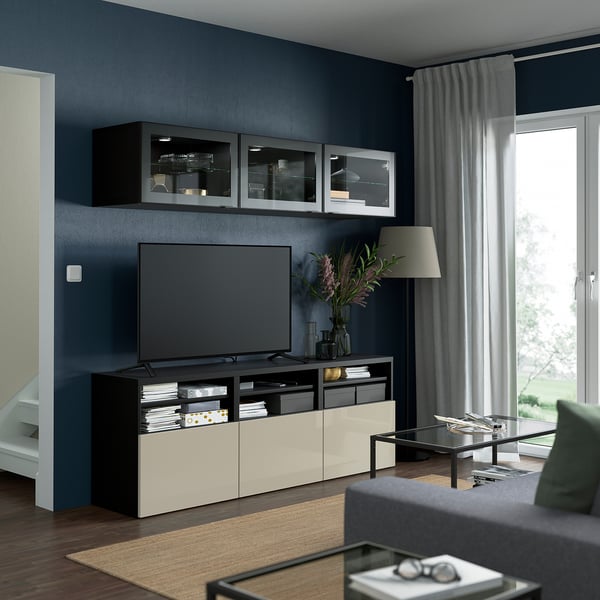 BESTÅ - TV/Glass combination , 180x42x192 cm