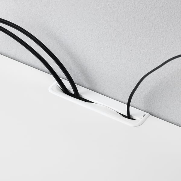 BESTÅ / EKET - Cabinet combination for TV, white, 180x42x170 cm