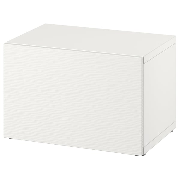 BESTÅ shelf unit with door, white/Laxviken white, 60x42x38 cm