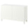 BESTÅ storage combination with doors, white/Förvaltare white, 120x75.2x42 cm