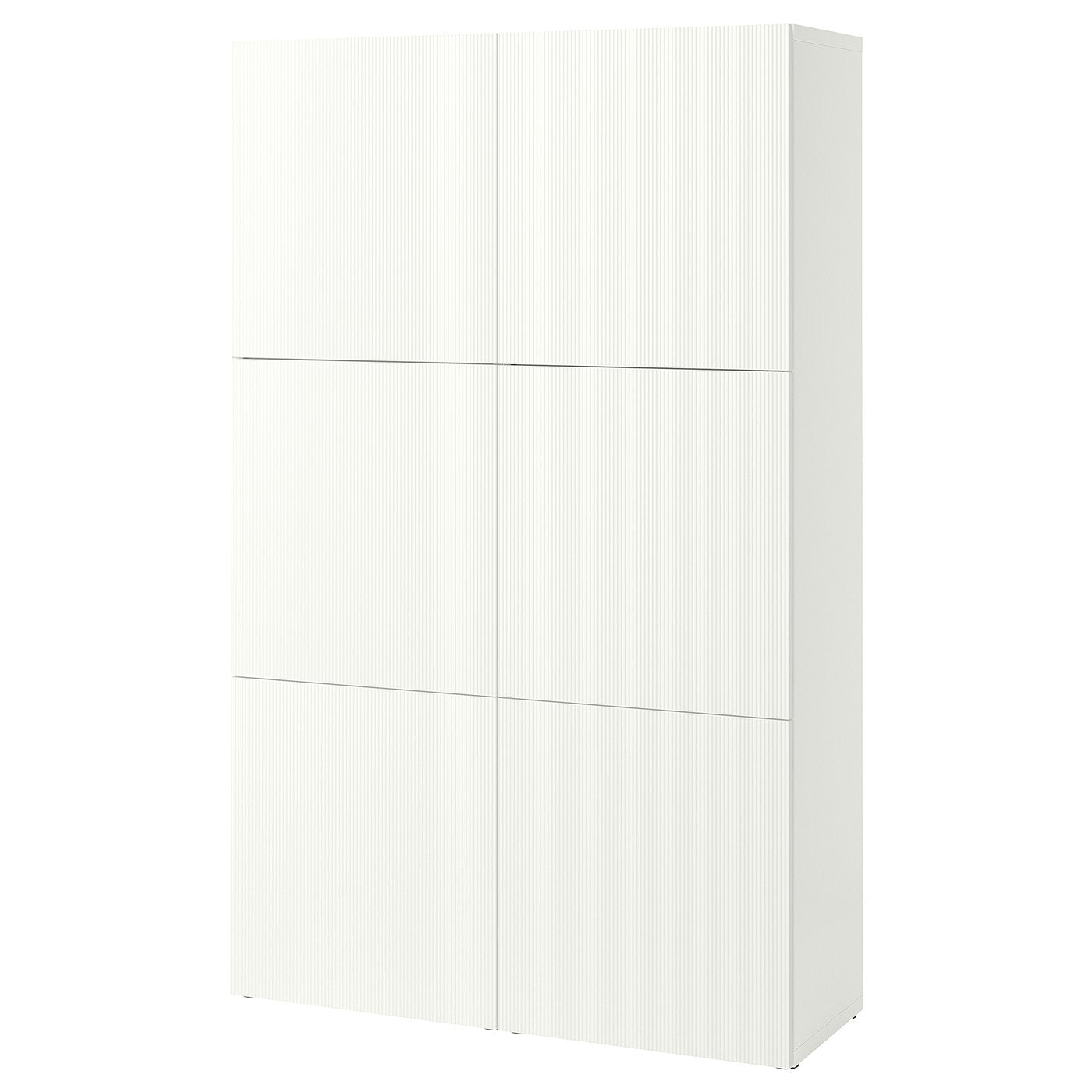BESTÅ storage combination with doors, white/Förvaltare white, 120x193x42 cm