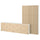 BESTÅ storage combination with doors, white Hedeviken/Björköviken ash veneer, 300x42x193 cm