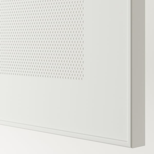 BESTÅ storage combination with doors, white/Mörtviken/Stubbarp white, 120x42x202 cm