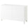 BESTÅ storage combination with doors, white/Selsviken/Stubbarp white, 120x42x75 cm