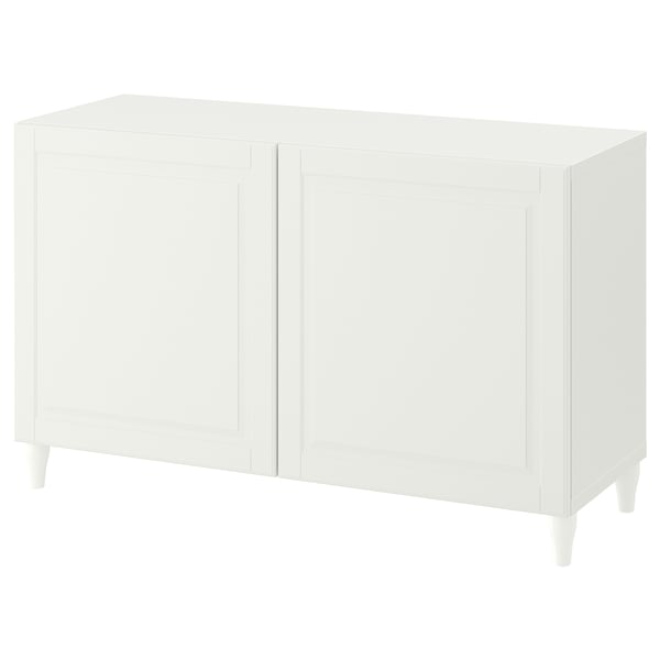 BESTÅ - BESTÅ Storage combination with doors, white/Smeviken/Kabbarp white, 120x42x74 cm