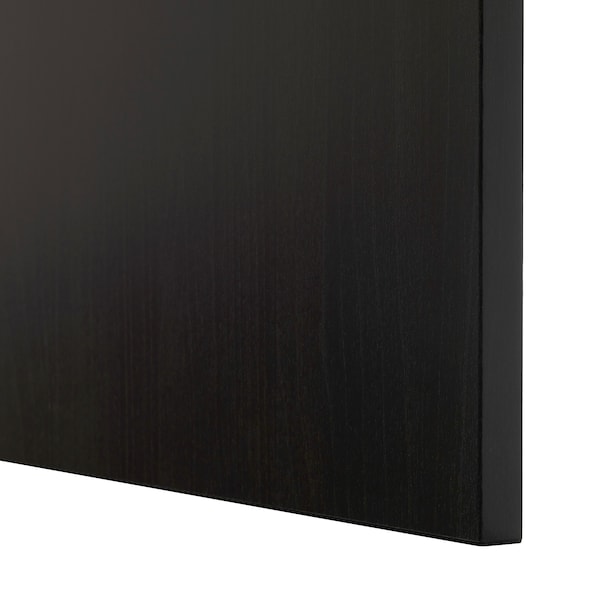 BESTÅ - Storage combination with doors, black-brown/Lappviken/Stubbarp black-brown, 120x42x76 cm