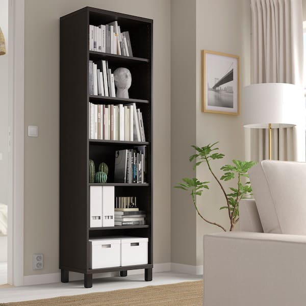 Ikea BESTÅ - Cabinet unit, black-brown, 60x40x202 cm