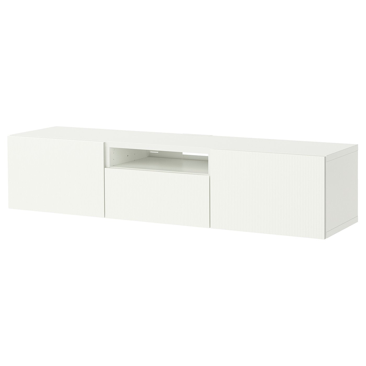 BESTÅ TV bench, white/Förvaltare white, 51x39x32.5 cm