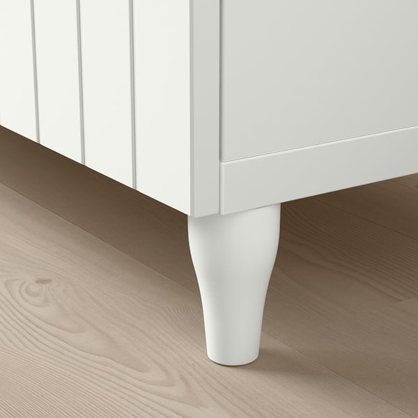 BESTÅ TV bench, white/Sutterviken/Kabbarp white, 180x42x48 cm
