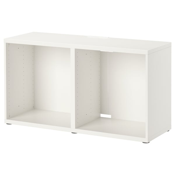 BESTÅ - BESTÅ TV bench, white, 120x40x64 cm
