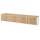 BESTÅ TV bench with doors, white/Björköviken/Stubbarp oak veneer, 240x42x50 cm