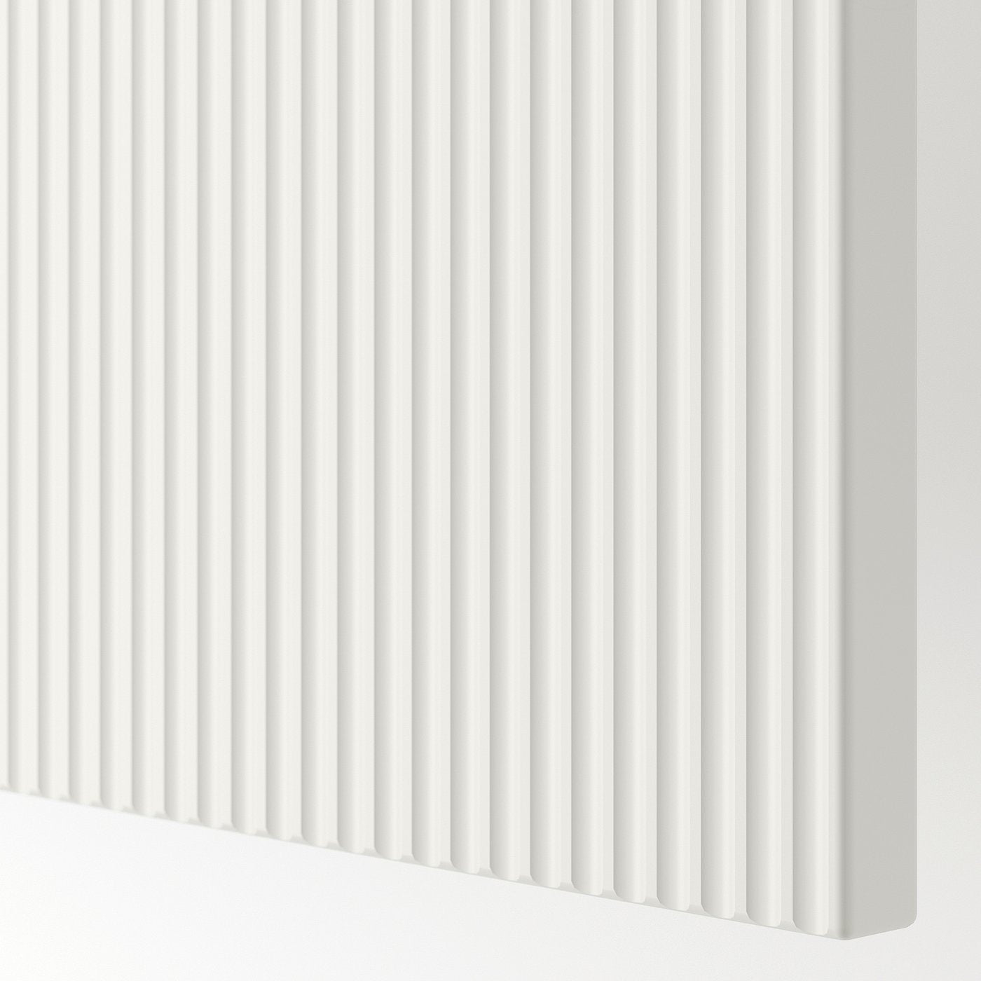 BESTÅ TV bench with doors, white/Förvaltare white, 120x42x74 cm