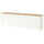 BESTÅ TV bench with doors, white/Lappviken/Stubbarp white, 240x42x76 cm