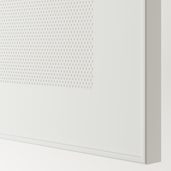 Ikea BESTÅ - TV bench with doors, white/Mörtviken white, 180x42x38 cm